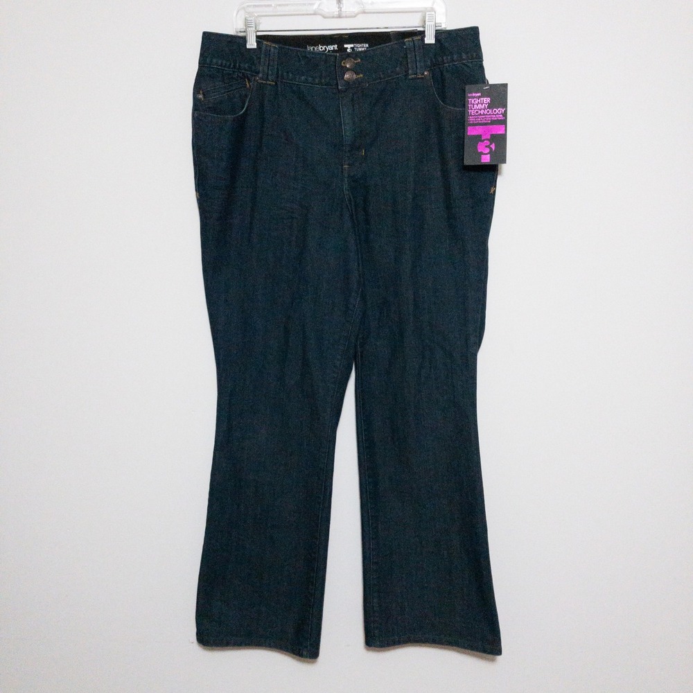 "Live In Comfort" Dark Blue Women’s Jeans by Lane Bryant.